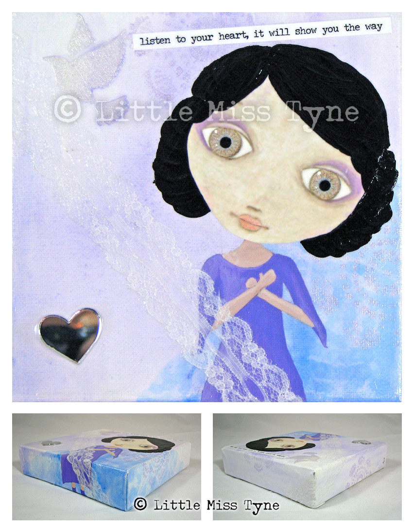Little Miss Tyne Painting - Listen to Your Heart